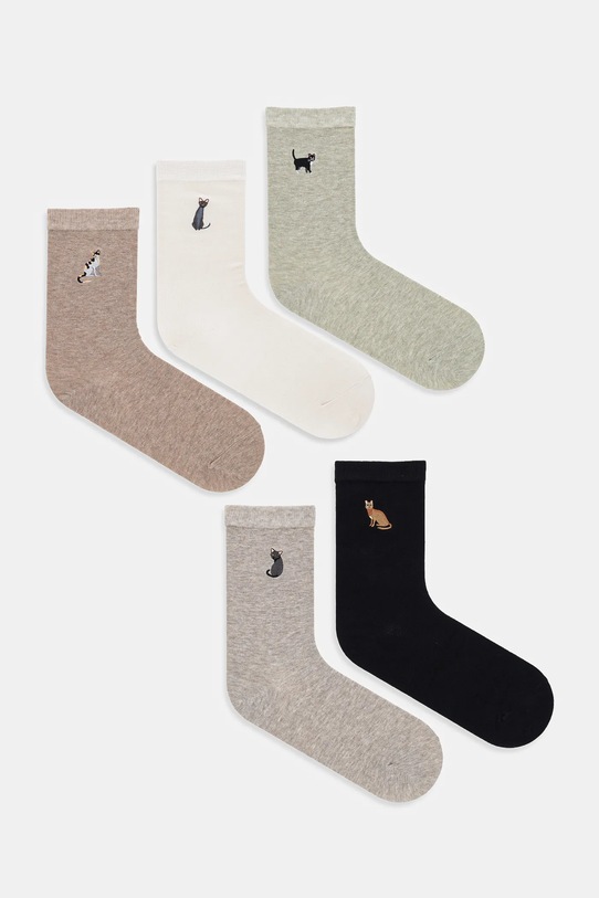 Medicine skarpetki bawełniane 5-pack animal multicolor RW25-LGD607