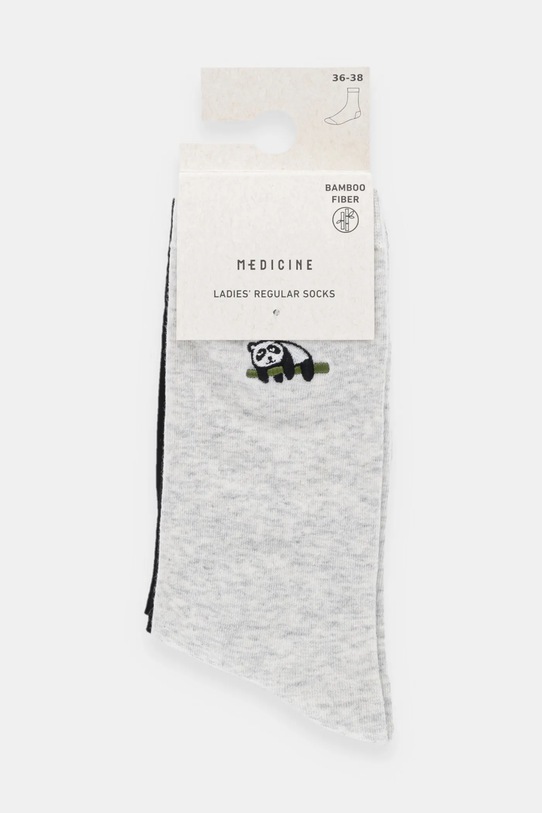 Odzież Skarpetki damskie z wiskozą bambusową w pandy (2-pack) RW25-LGD616 multicolor
