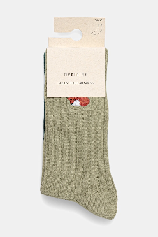 Odzież Skarpetki bawełniane damskie z ozdobnym haftem (2-pack) RW25-LGD712 multicolor