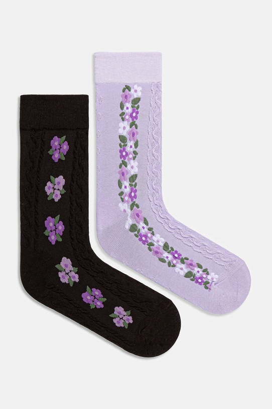 Medicine skarpetki bawełniane 2-pack skarpetki długie multicolor RW25-LGD806