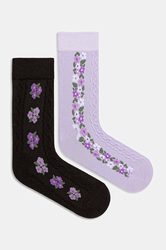 Medicine skarpetki bawełniane 2-pack skarpetki długie multicolor RW25-LGD806