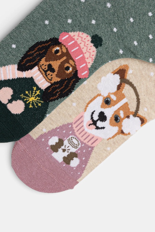 Ponožky vianočné s motívom psa (2-pack) RW25-LGDA01 viacfarebná RW25