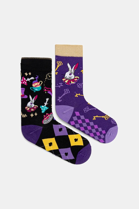 Skarpetki damskie wzorzyste (2-pack) skarpetki długie multicolor RW25-LGDA16