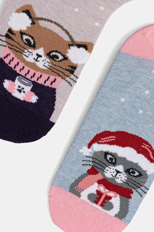 Bavlnené ponožky s motívom mačiek (2-pack) RW25-LGDA20 viacfarebná RW25
