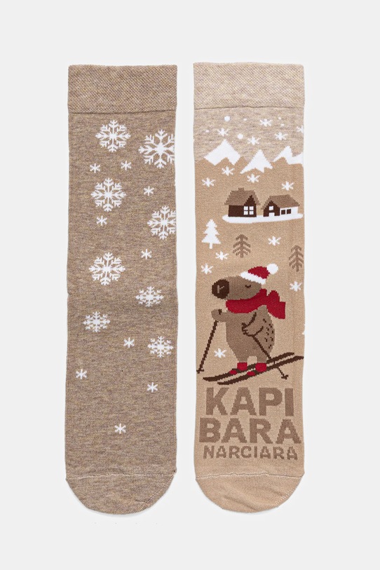 Medicine skarpetki bawełniane 2-pack skarpetki długie multicolor RW25-LGDA23