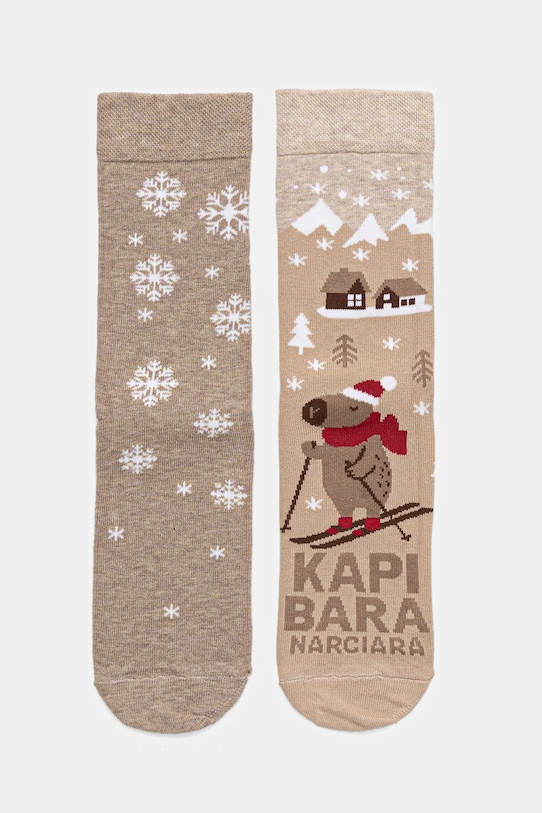 Medicine skarpetki bawełniane 2-pack skarpetki długie multicolor RW25-LGDA23