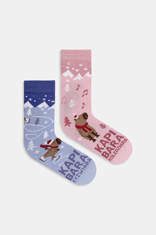 Medicine skarpetki bawełniane 2-pack animal multicolor RW25-LGDA24