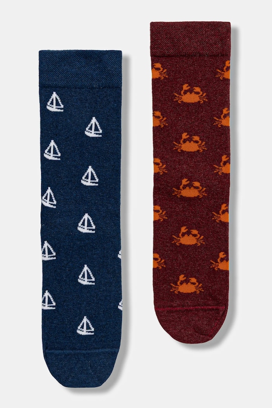 Medicine skarpetki bawełniane 2-pack skarpetki długie multicolor RW25-LGM102