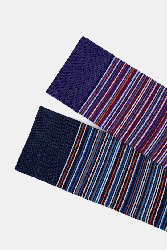 Skarpetki męskie w pasy (2-pack) RW25-LGM203 multicolor RW25