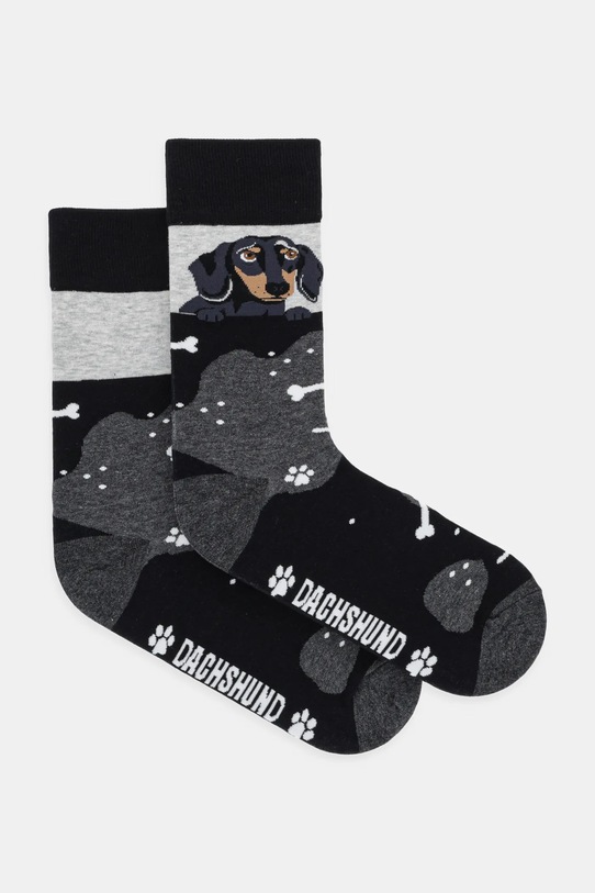 Medicine skarpetki bawełniane animal czarny RW25-LGM600