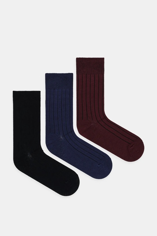 Skarpetki męskie prążkowane (3-pack) skarpetki długie multicolor RW25-LGM603