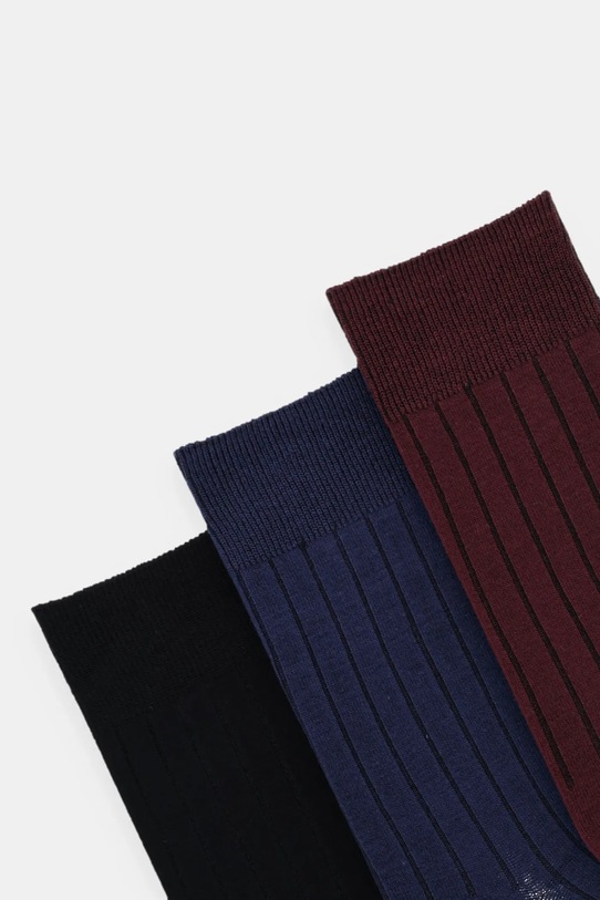 Skarpetki męskie prążkowane (3-pack) RW25-LGM603 multicolor RW25