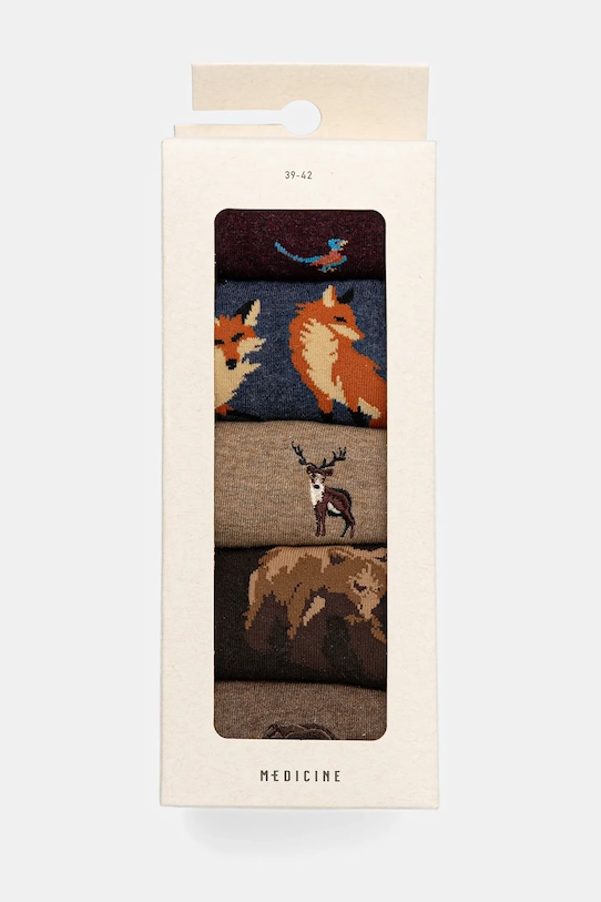 Îmbrăcăminte Medicine ciorapi de bumbac 5-pack RW25-LGM807 multicolor