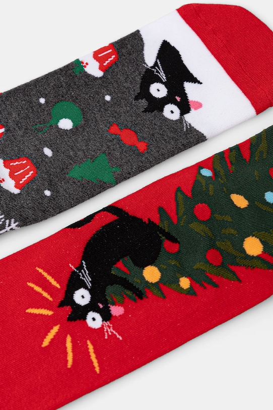 Skarpetki bawełniane męskie świąteczne (2-pack) RW25-LGMA05 multicolor RW25