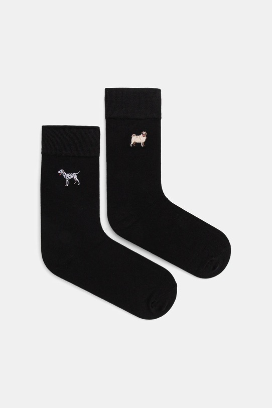 Medicine skarpetki bawełniane 2-pack skarpetki długie czarny RW25-LGMA17