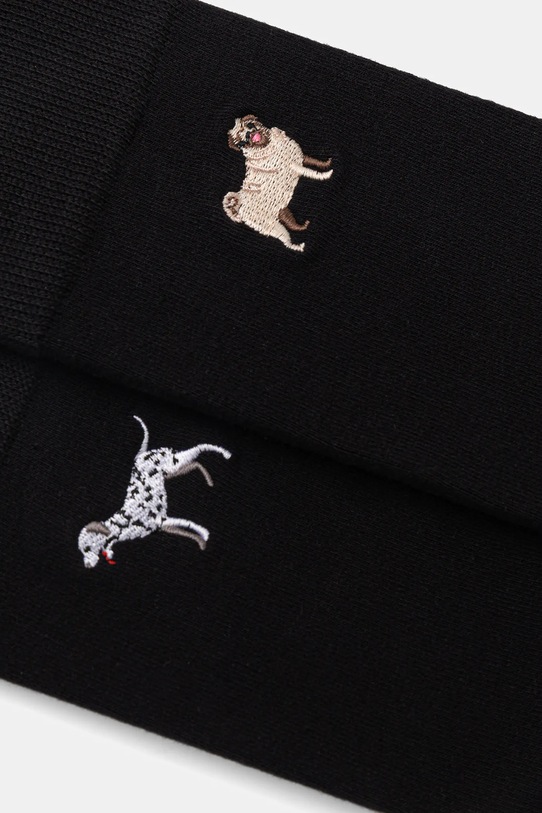 Medicine skarpetki bawełniane 2-pack RW25-LGMA17 czarny RW25