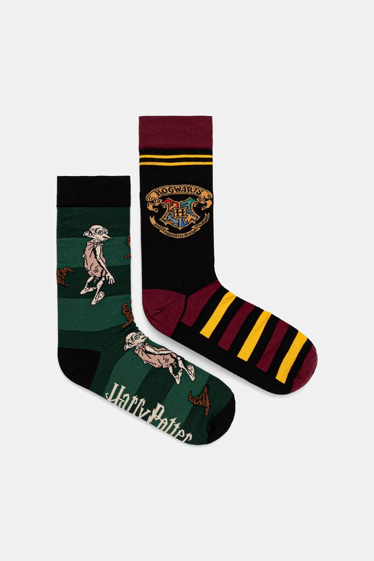 Skarpetki bawełniane damskie z kolekcji Harry Potter (2-pack) skarpetki długie multicolor RW25-LGMB50