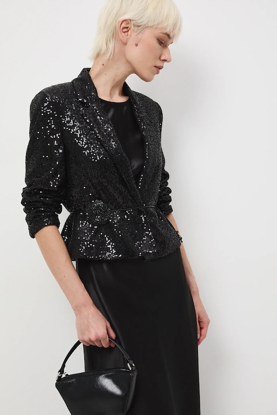 Medicine marynarka dzianina czarny RW25-MKDA01