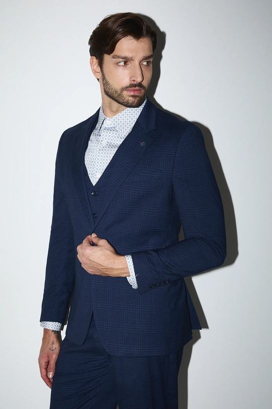 Medicine marynarka tkanina granatowy RW25-MKMB20