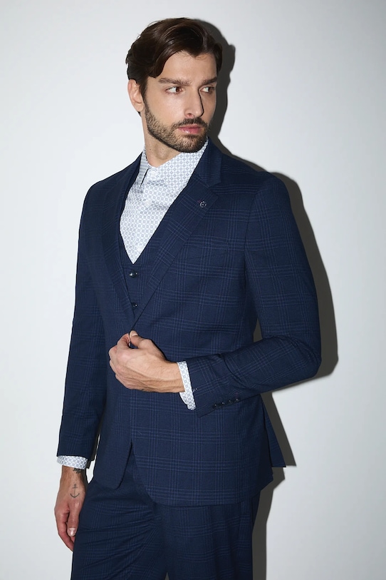 Medicine marynarka tkanina granatowy RW25-MKMB20