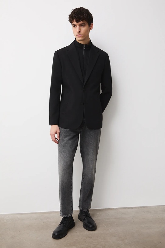 Medicine marynarka tkanina czarny RW25-MKMC32