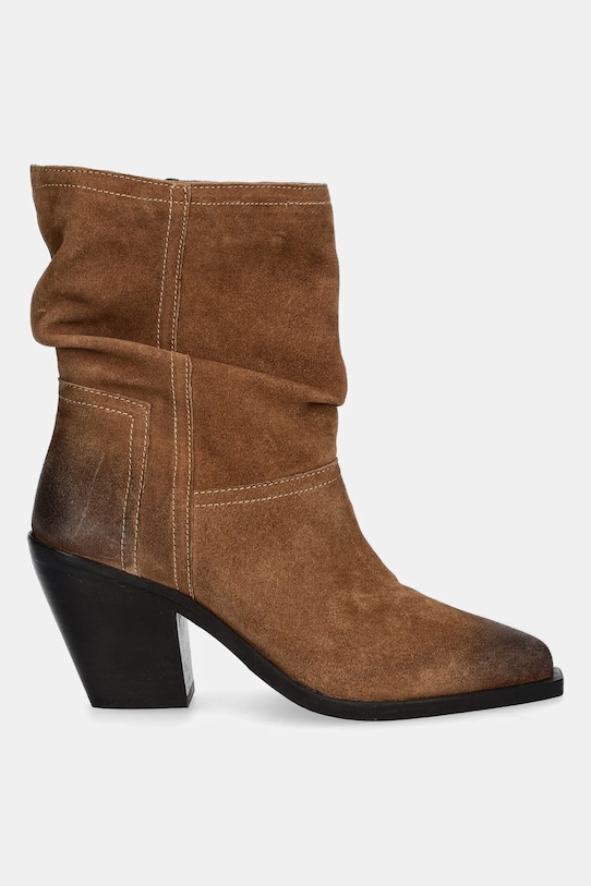 Obuwie Medicine botki zamszowe RW25-OBD412 brązowy