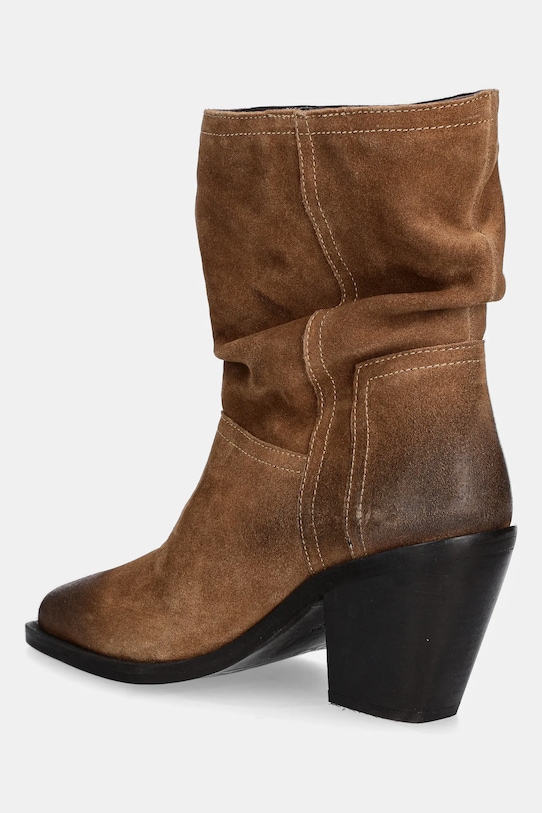 Medicine botki zamszowe brązowy RW25-OBD412