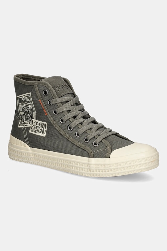 Trampki męskie bawełniane RW25-OBM201 zielony RW25