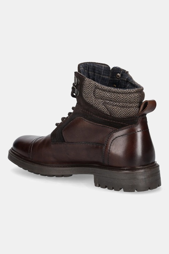 Medicine buty wysokie skórzane brązowy RW25-OBM608