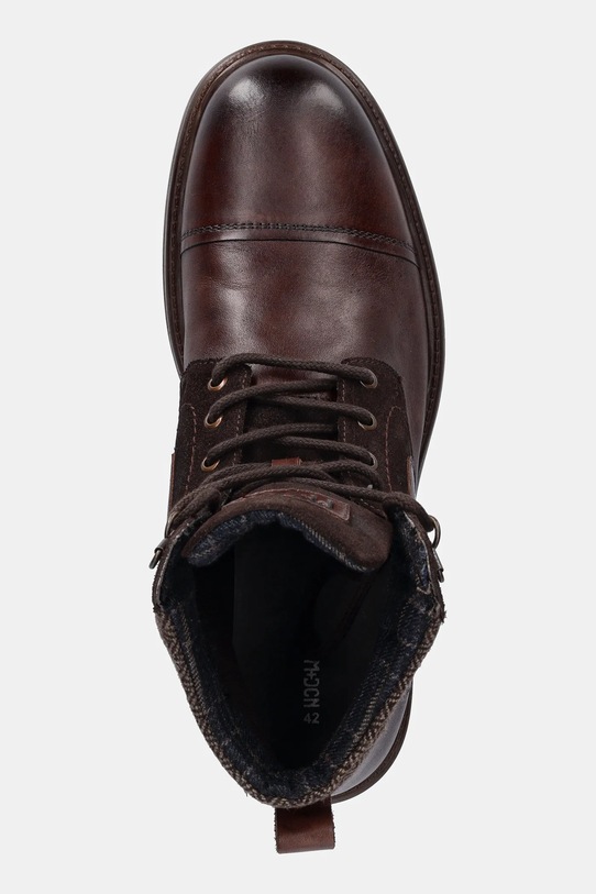 Medicine buty wysokie skórzane RW25-OBM608 brązowy