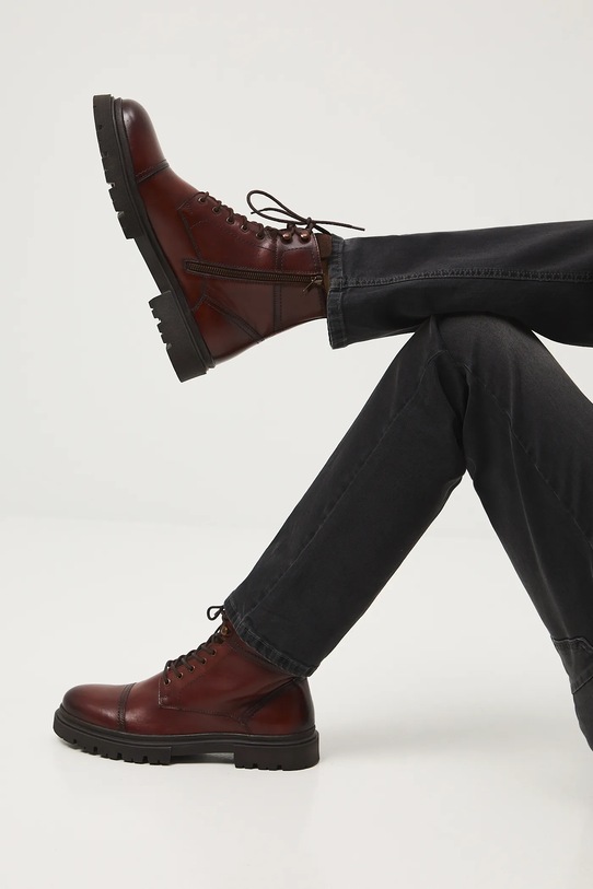 Medicine buty wysokie nieocieplane brązowy RW25-OBM609