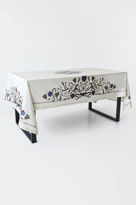 Kuchnia i jadalnia Obrus bawełniany z nadrukiem 150 x 250 cm RW25-ORU402 beżowy