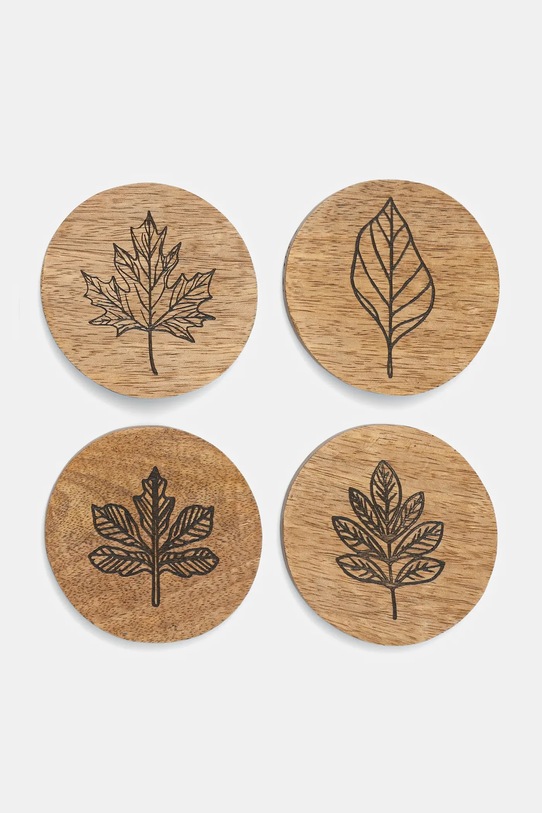Medicine podkładka pod kubek 4-pack brązowy RW25-ORU602