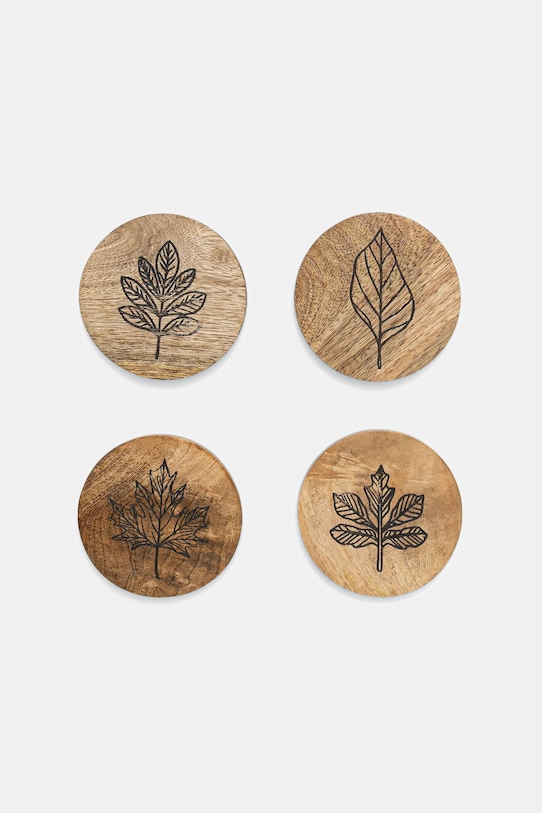 Medicine podkładka pod kubek 4-pack brązowy RW25-ORU602