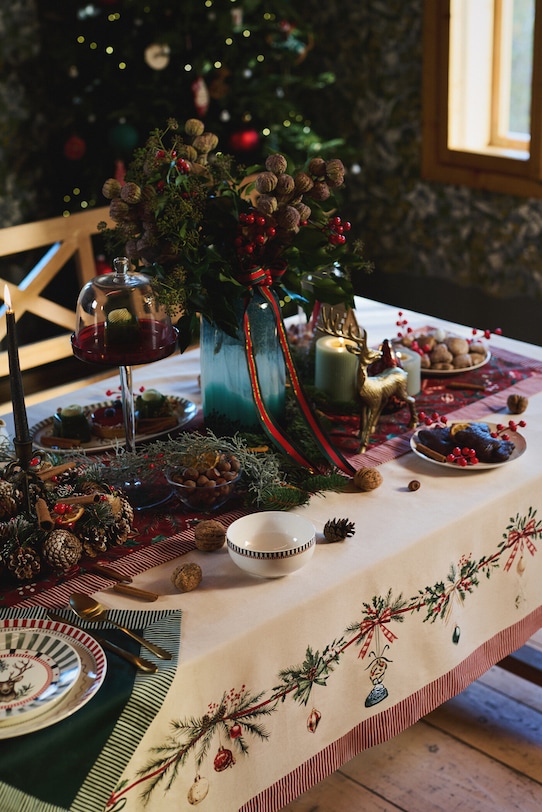 Βαμβακερό τραπεζομάντιλο Medicine μπεζ RW25-ORU812