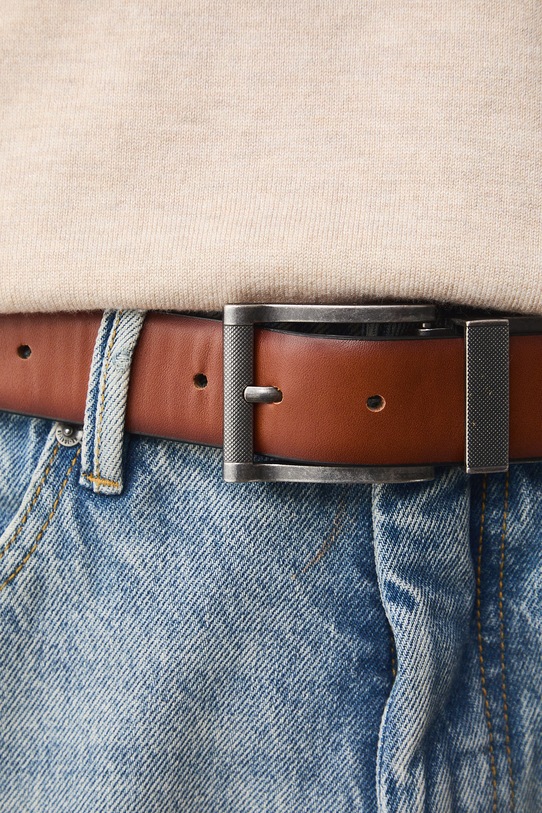 Medicine pasek dwustronny RW25-PAM301 brązowy