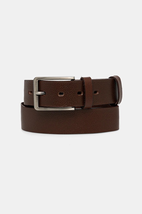 Pasek skórzany męski brązowy RW25-PAM702
