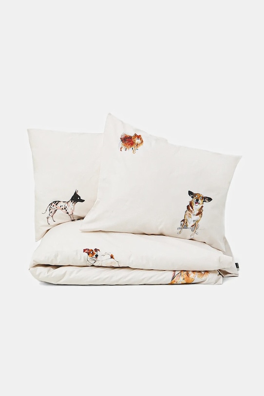 Komplet pościeli bawełnianej z okazji Dnia Psa – Zofia Różycka x Medicine beżowy RW25-PCU450