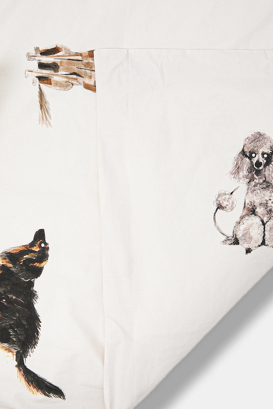 Komplet pościeli bawełnianej z okazji Dnia Psa – Zofia Różycka x Medicine beżowy RW25-PCU450