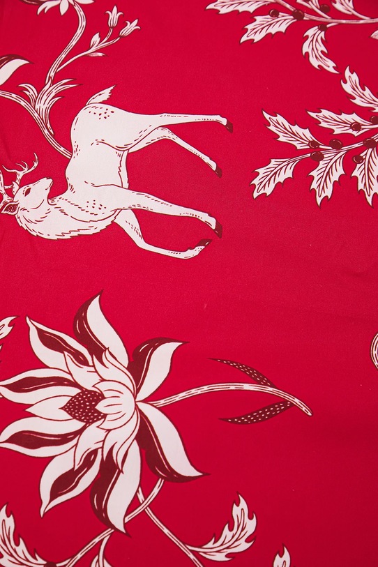 Sada bavlnených obliečok vianočný motív 160 x 200 cm RW25-PCU811 červená