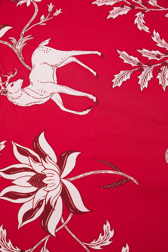 Sada bavlnených obliečok vianočný motív 160 x 200 cm RW25-PCU811 červená