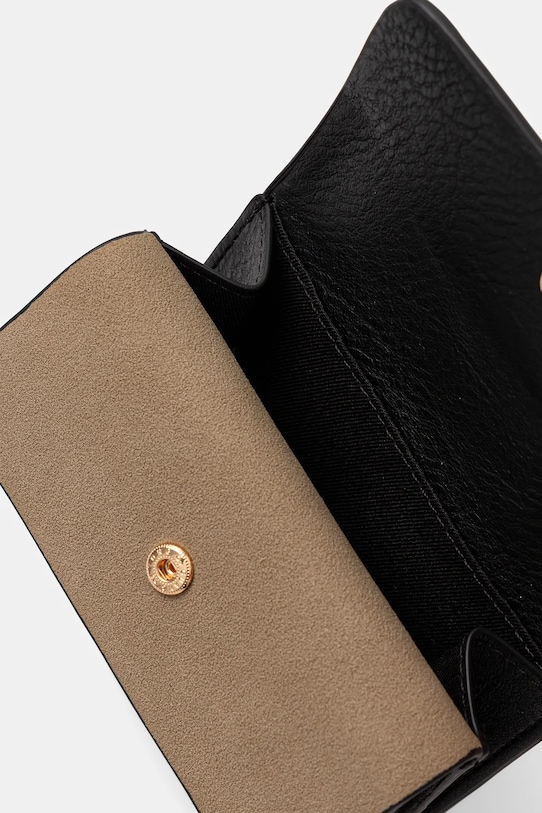 Portfel damski ze skóry ekologicznej czarny RW25.PFD102