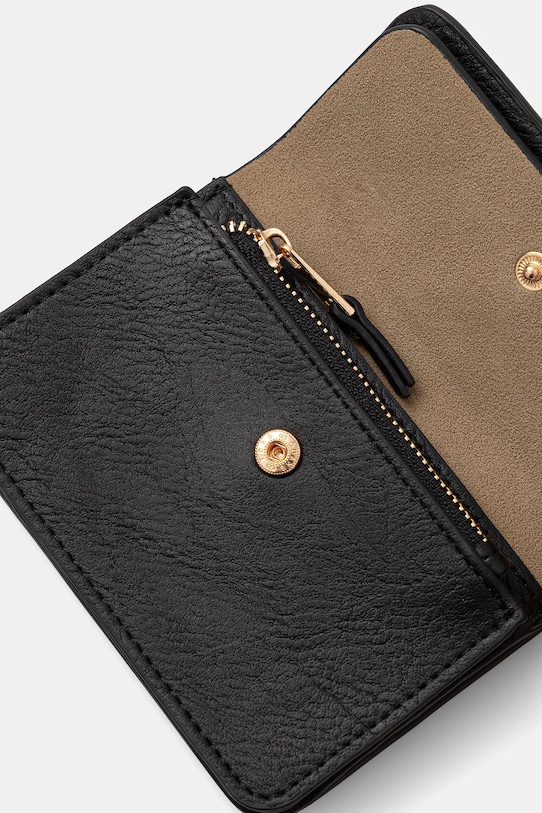 Portfel damski ze skóry ekologicznej RW25.PFD102 czarny