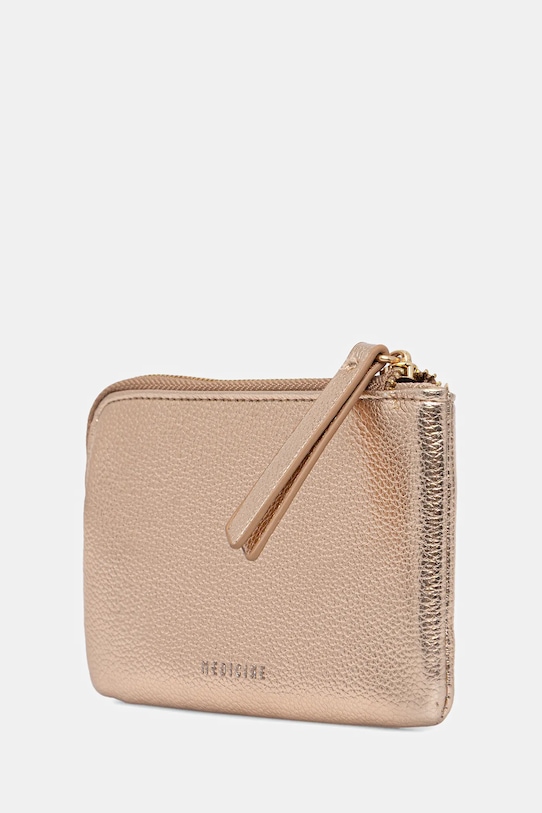 Portfel damski z metalicznym wykończeniem RW25-PFDA03 złoty RW25