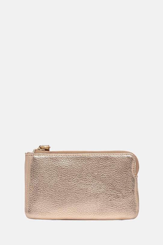 Akcesoria Portfel damski z metalicznym wykończeniem RW25-PFDA03 złoty