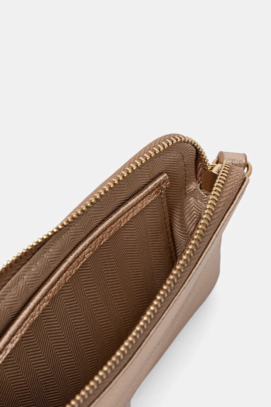 Portfel damski z metalicznym wykończeniem RW25-PFDA03 złoty