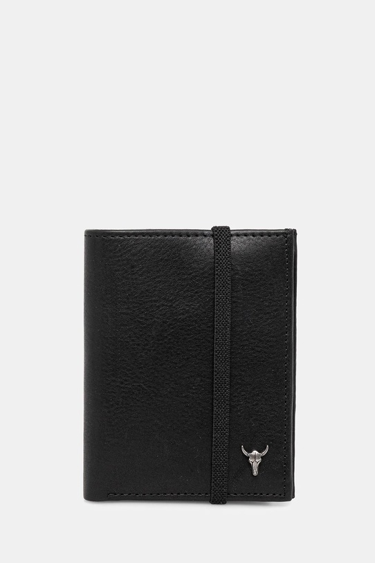 Portfel skórzany męski skóra licowa czarny RW25-PFM800