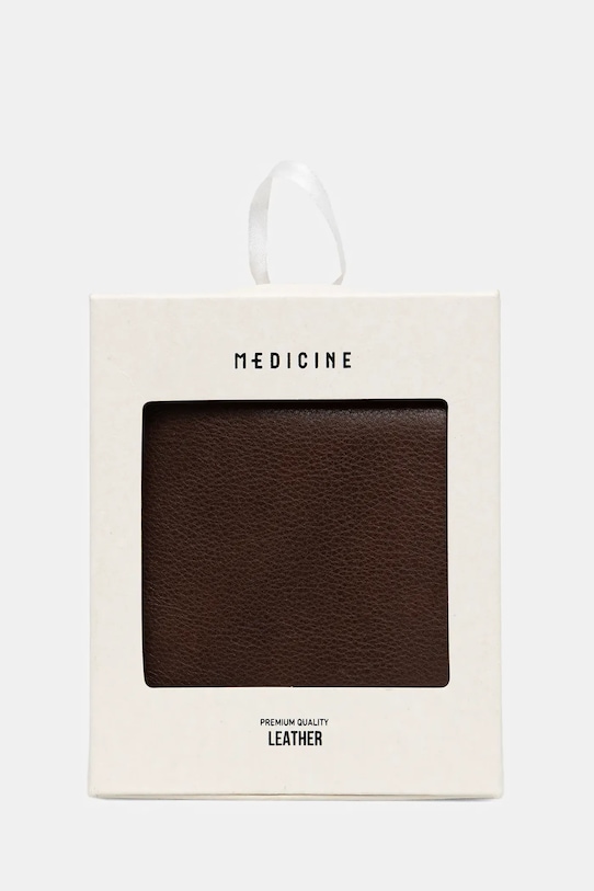 Medicine portofel de piele maro RW25-PFM801