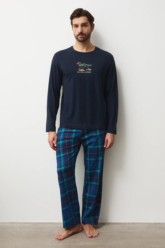 Medicine piżama bawełniana RW25-PJMA01 granatowy RW25