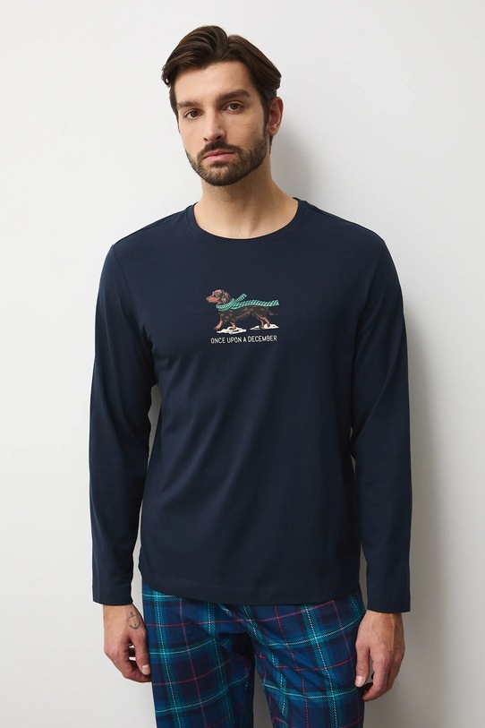 Medicine piżama bawełniana RW25-PJMA01 granatowy